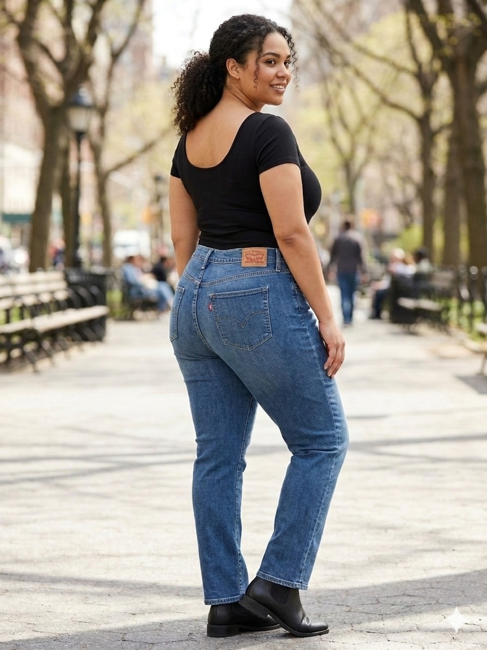 Levi's 314 Shaping Straight Hypersoft Straight Leg Jeans Denim Sz 20